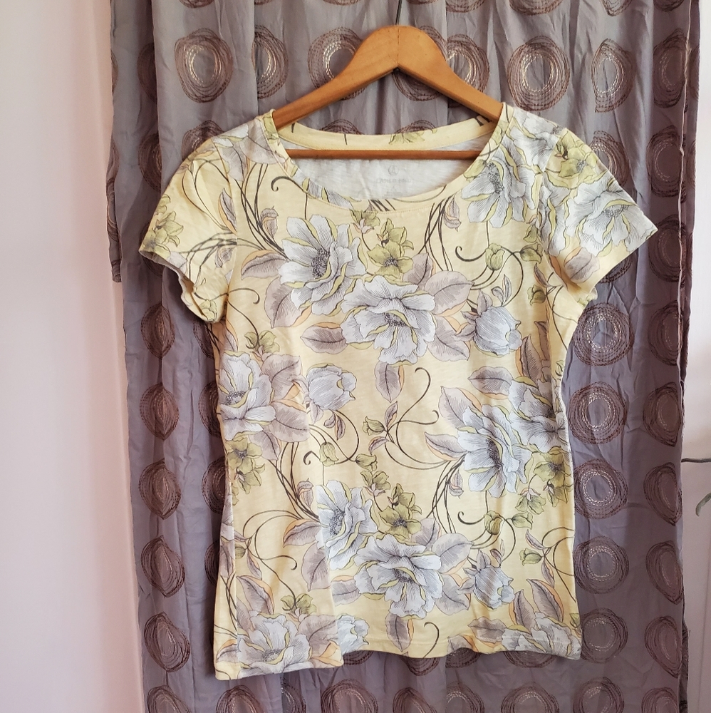 NWOT Land's End floral top szS